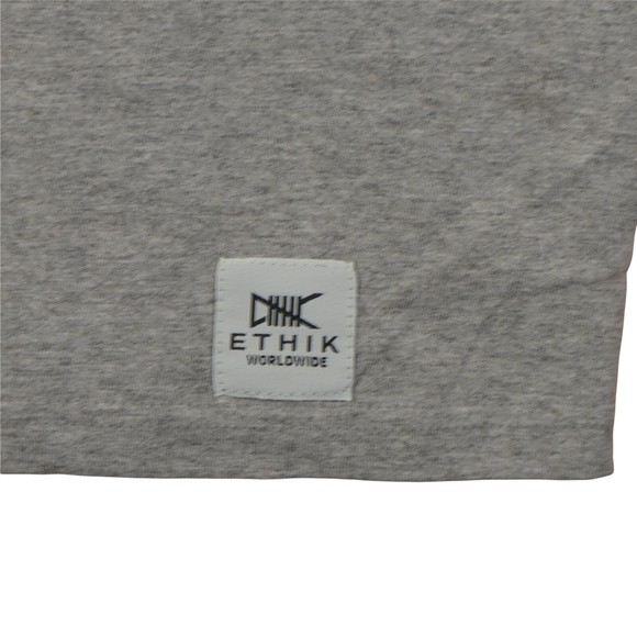 NWT ETHIK WORLDWIDE t-shirt gray color / short sleeve /  graphic ethik logo - Picture 4 of 4